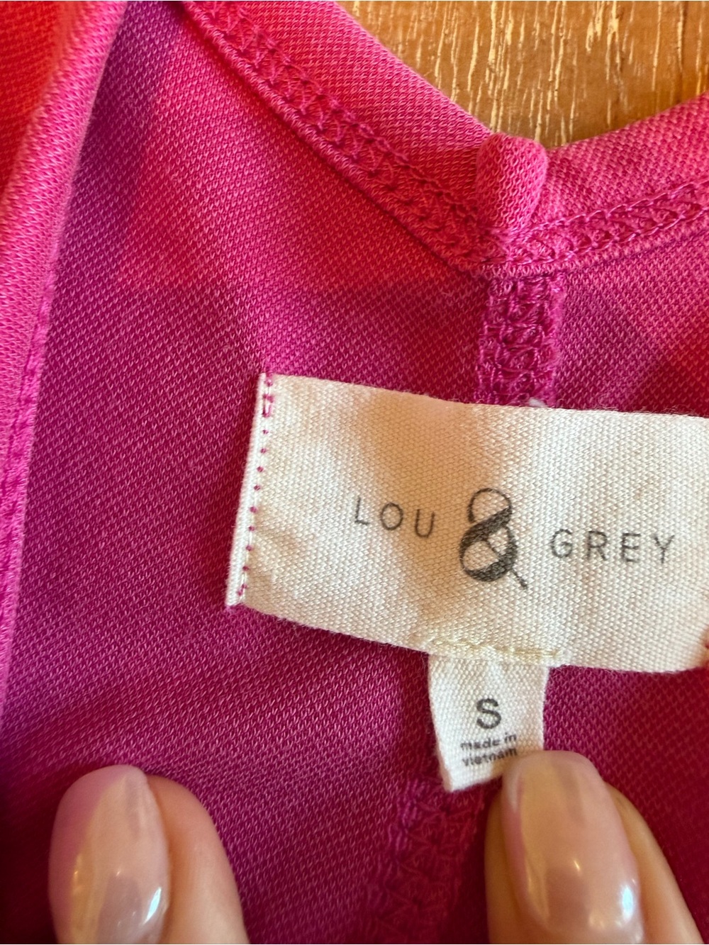 Lou & Grey Hot Pink Sleeveless Jumpsuit - Picture 3 of 4
